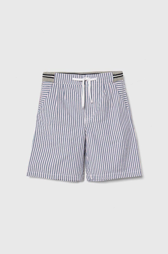United Colors of Benetton szorty bawełniane dziecięce wzorzyste niebieski 4NJPC902J.G.Seasonal
