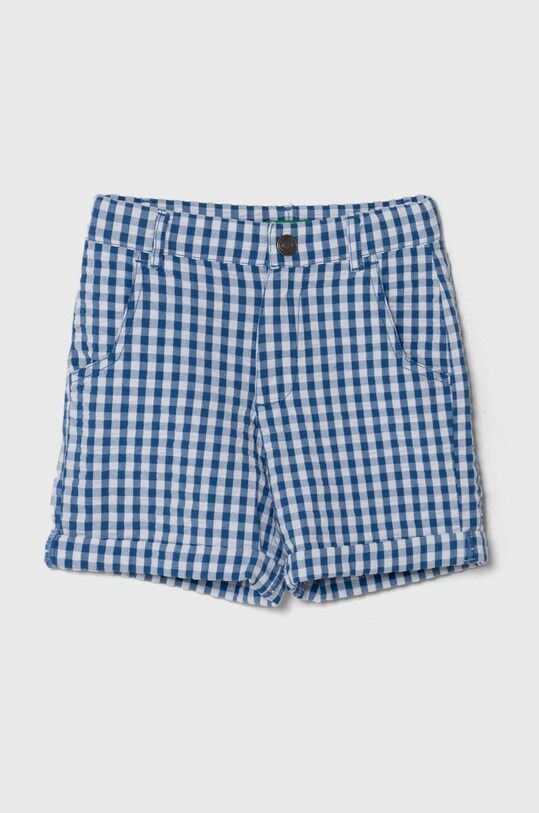 United Colors of Benetton szorty bawełniane dziecięce wzorzyste niebieski 4YCCG901U.P.Seasonal