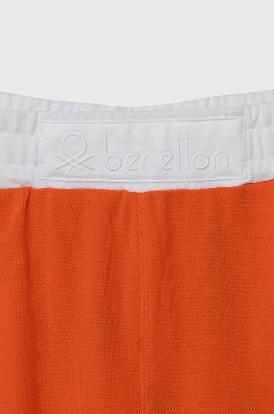 Băieți United Colors of Benetton pantaloni scurți din bumbac pentru copii 3088C902S.G.Seasonal portocaliu