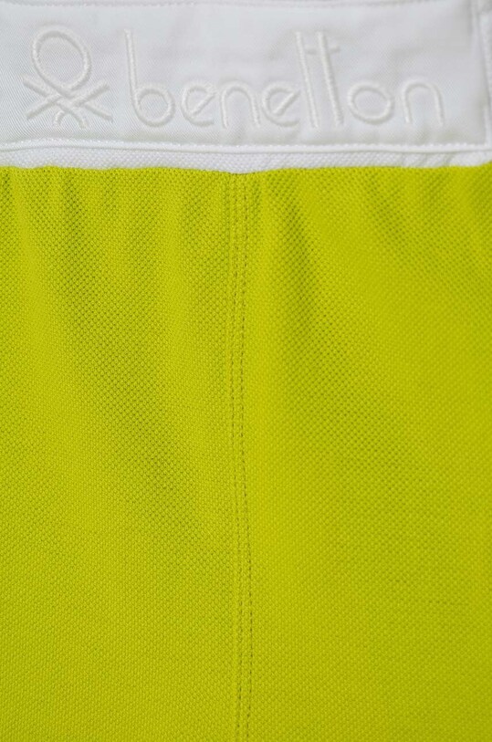 Băieți United Colors of Benetton pantaloni scurți din bumbac pentru copii 3088C902S.G.Seasonal verde