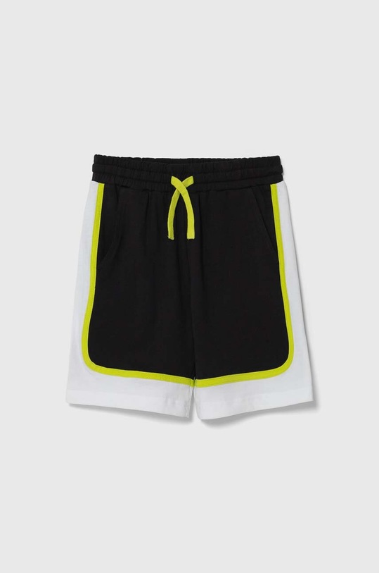 United Colors of Benetton szorty bawełniane dziecięce casual czarny 3MI5C902R.G.Seasonal