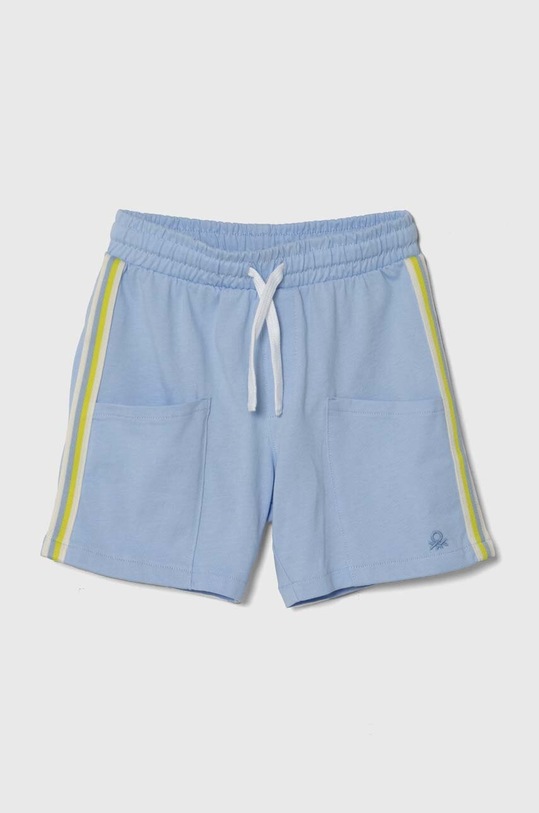 United Colors of Benetton szorty bawełniane dziecięce casual niebieski 3MI5G901G.P.Seasonal
