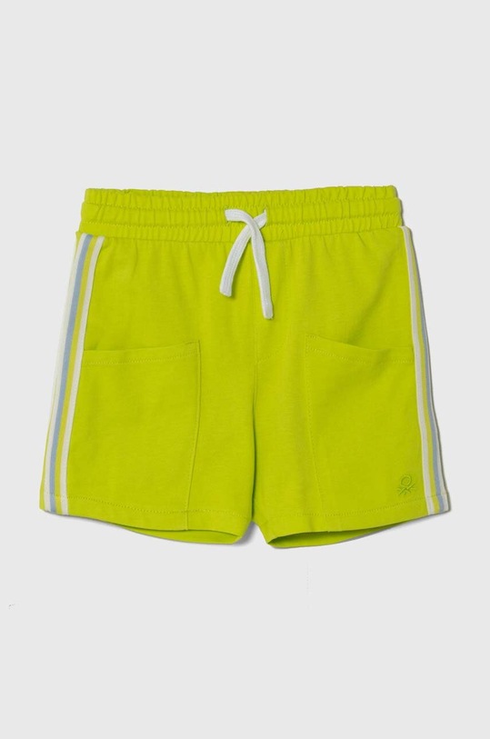 United Colors of Benetton szorty bawełniane dziecięce casual zielony 3MI5G901G.P.Seasonal