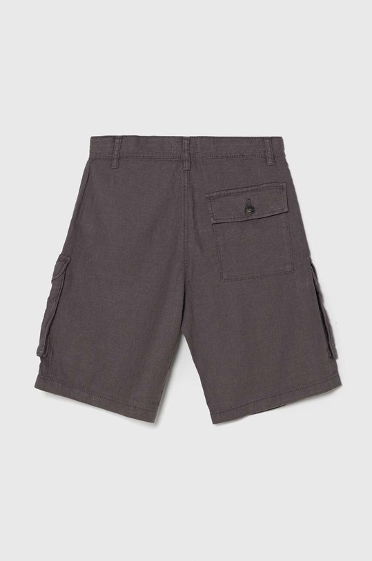 Αγορίστικα Παιδικό λινό σορτς United Colors of Benetton 424RC902X.G.Seasonal γκρί