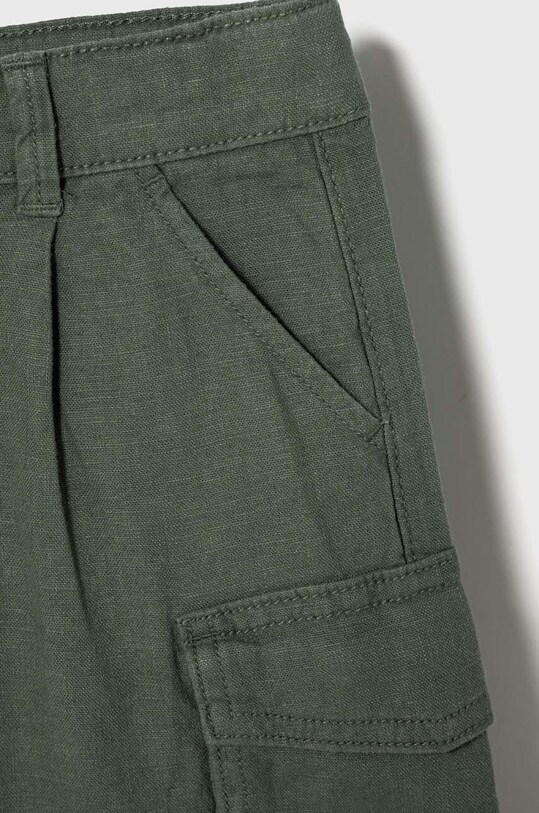 Детские льняные шорты United Colors of Benetton 424RG9024.P.Seasonal зелёный SS24