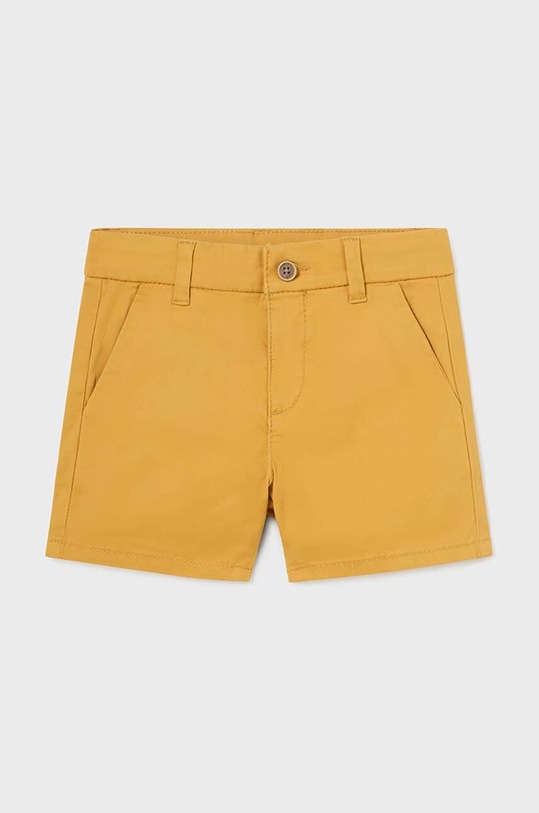 Mayoral szorty niemowlęce z elastanem żółty 207.3F.Baby.PPYH