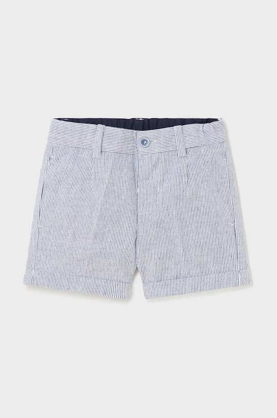 Детские шорты с примесью льна Mayoral 1237.3B.Baby.PPYH голубой SS24