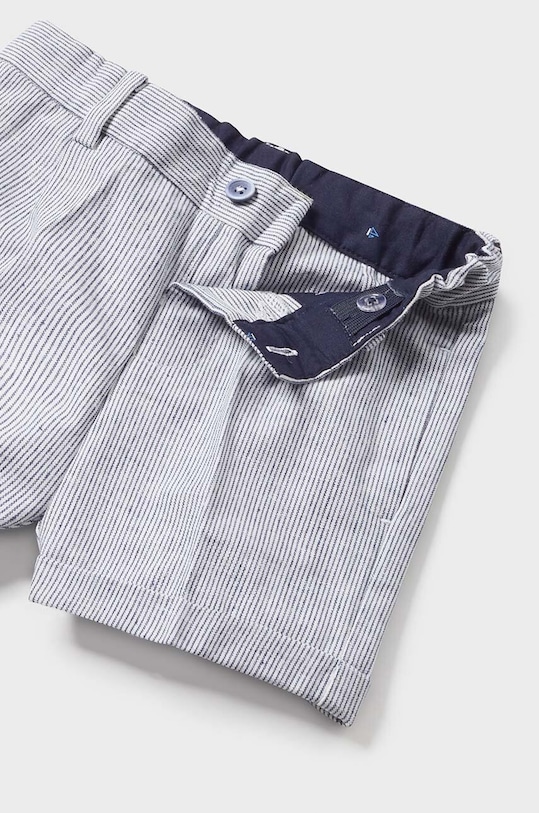 Детские шорты с примесью льна Mayoral голубой 1237.3B.Baby.PPYH