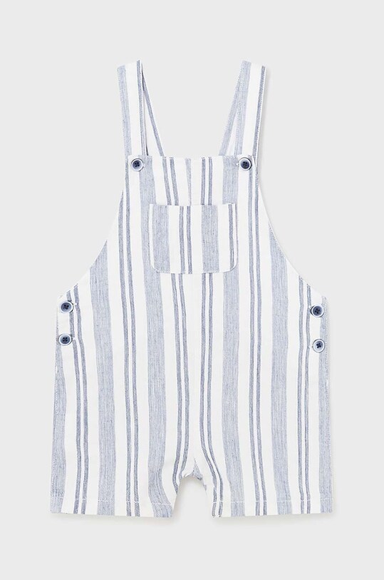 Дитячий комбінезон з домішкою льону Mayoral комбінезон темно-синій 1645.3E.Baby.PPYH