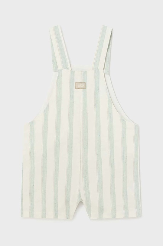 Βρεφικές σαλοπέτες με μια πινελιά από λινό Mayoral 1645.3E.Baby.PPYH πράσινο SS24