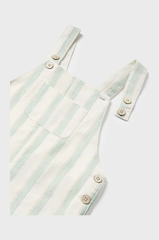 Αγορίστικα Βρεφικές σαλοπέτες με μια πινελιά από λινό Mayoral 1645.3E.Baby.PPYH πράσινο