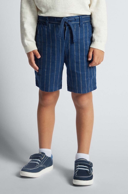 Mayoral szorty z domieszką lnu dziecięce casual niebieski 3279.5J.Mini.PPYH