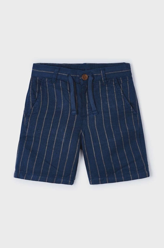 Mayoral szorty z domieszką lnu dziecięce 3279.5J.Mini.PPYH niebieski SS24