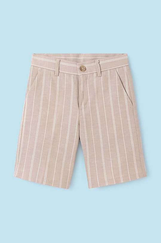 Дитячі шорти з домішкою льону Mayoral 6279.7A.Junior.PPYH сірий SS24