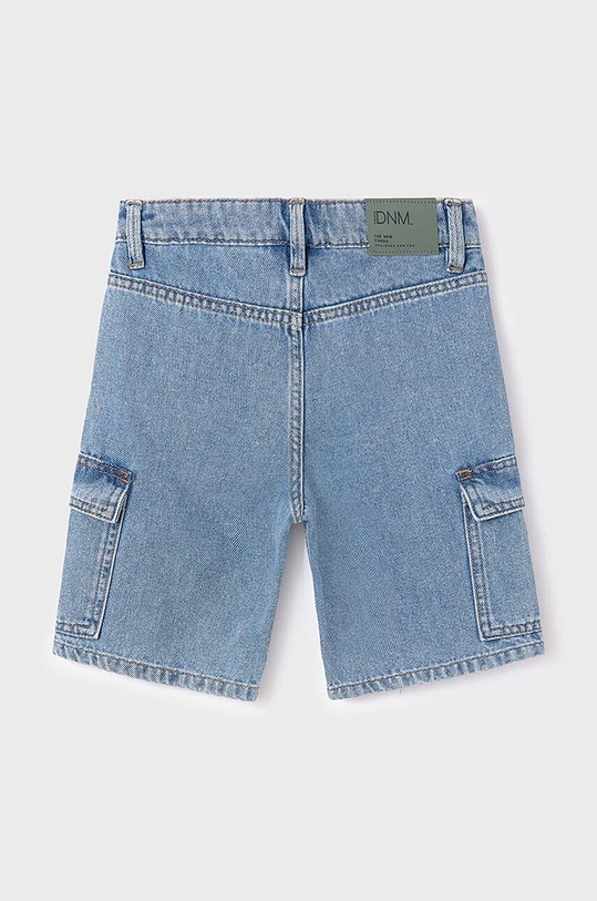 CHLAPEC Dětské bavlněné šortky Mayoral cargo denim 6288.7F.Junior.PPYH modrá