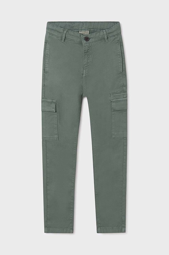 Mayoral pantaloni copii cargo slim fit panza verde 6518.7F.Junior.PPYH