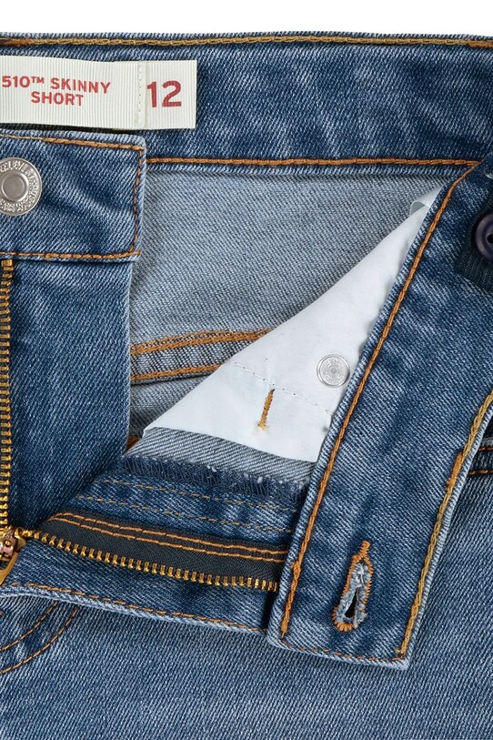 Детски дънков къс панталон Levi's син 8EE452