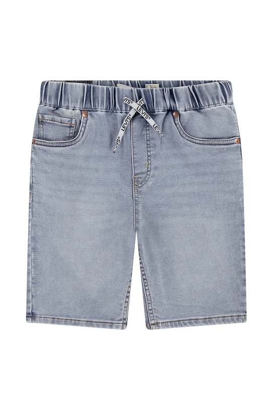 Levi's gyerek farmer rövidnadrág LVB SKINNY DOBBY SHORT sima kék 9ED613
