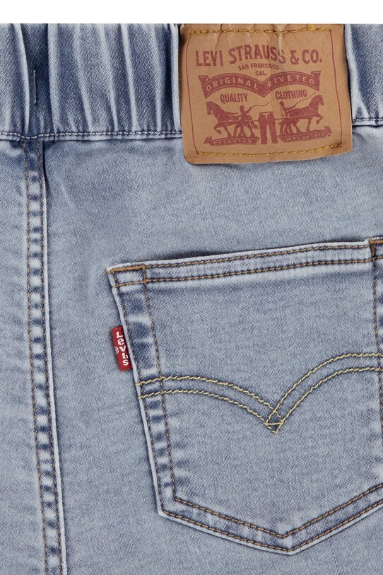 Levi's pantaloni scurți din denim pentru copii LVB SKINNY DOBBY SHORT albastru 9ED613
