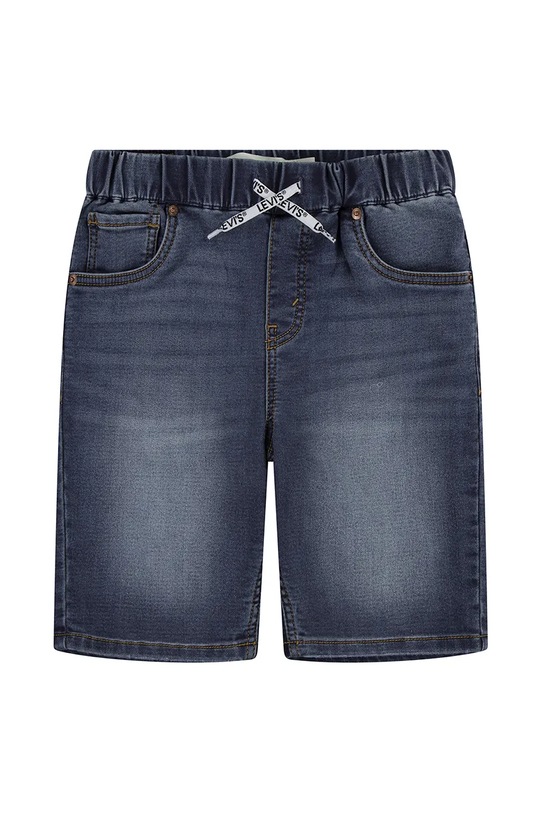 Detské rifľové krátke nohavice Levi's LVB SKINNY DOBBY SHORT tmavomodrá 9ED613