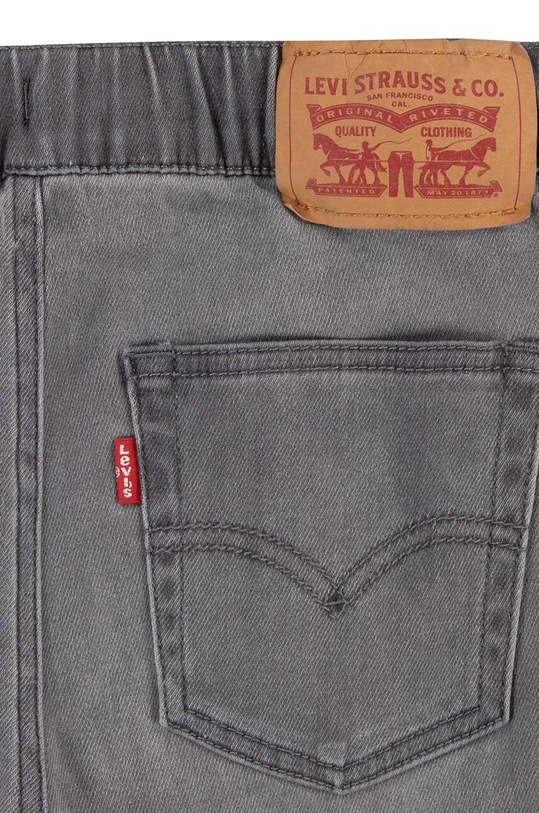 Levi's szorty jeansowe dziecięce LVB SKINNY DOBBY SHORT szary 9ED613