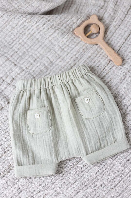 Tartine et Chocolat pantaloni scurți din bumbac pentru bebeluși casual turcoaz TY26060.80.86