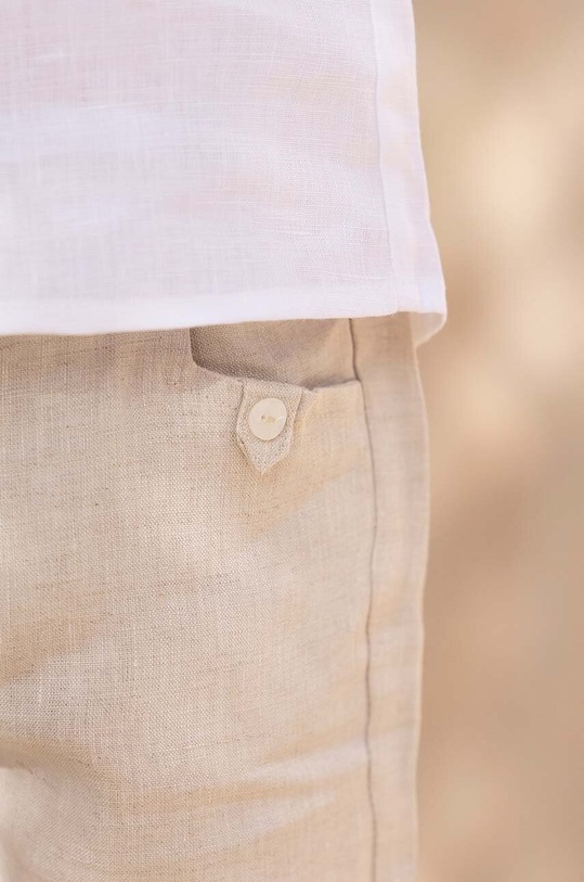 Tartine et Chocolat szorty lniane niemowlęce TY26091.80.94 beżowy