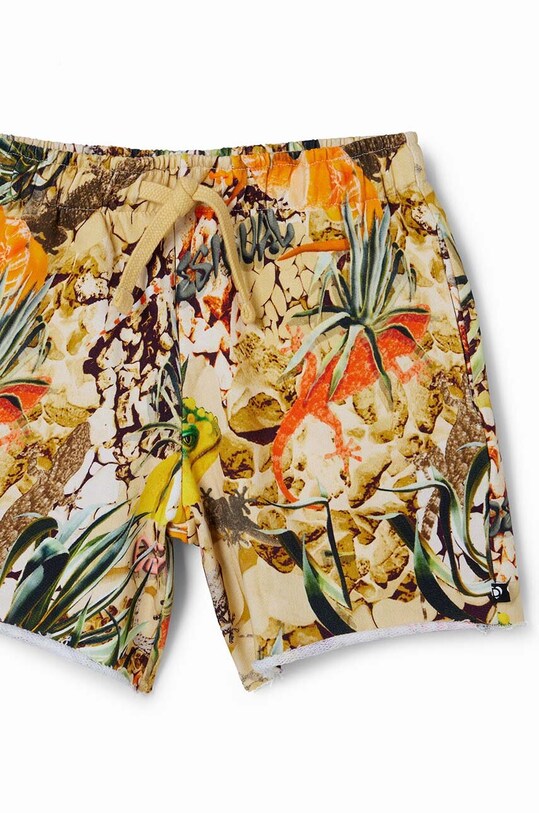 Хлопчик Дитячі бавовняні шорти Desigual 24SBPK06 коричневий