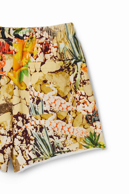 Desigual szorty bawełniane dziecięce brązowy 24SBPK06