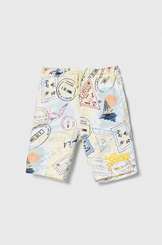 Guess szorty bawełniane dziecięce L4GD03.KA6R3.PPYH niebieski SS24