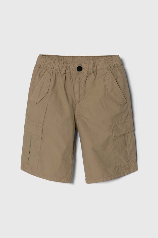 Дитячі бавовняні шорти Guess casual бежевий L4GD23.WBHQ0.PPYH