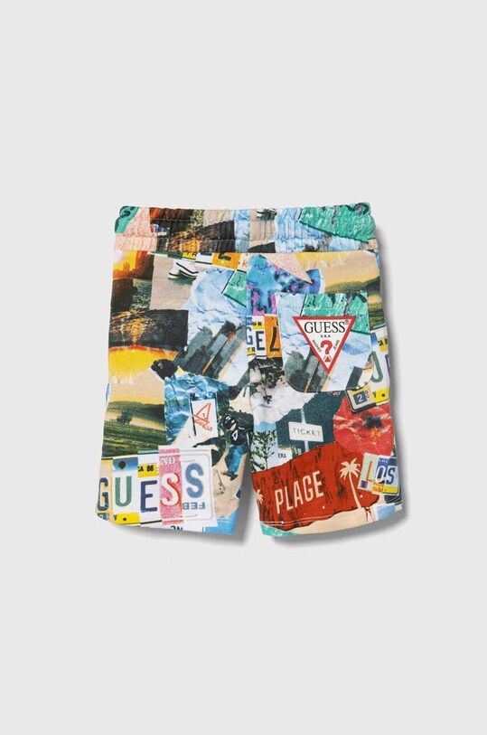 Детские хлопковые шорты Guess N4GD11.KA6R3.PPYH мультиколор SS24