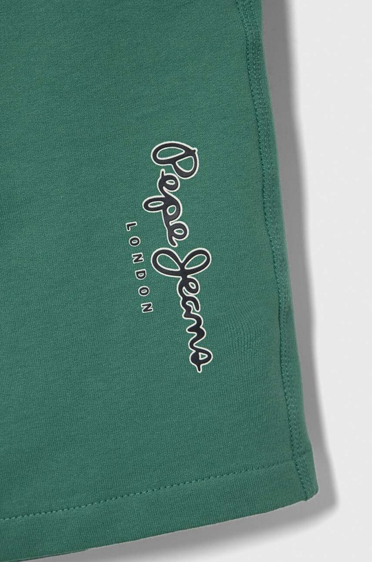 Chlapec Detské bavlnené šortky Pepe Jeans NEW EDDIE SHORT PB800787 zelená