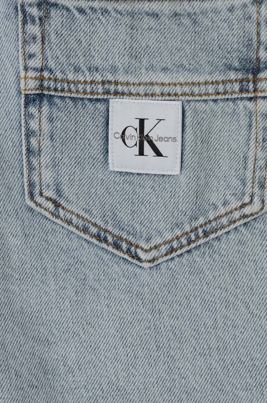 Chłopiec Calvin Klein Jeans szorty jeansowe dziecięce IB0IB02005.PPYH niebieski