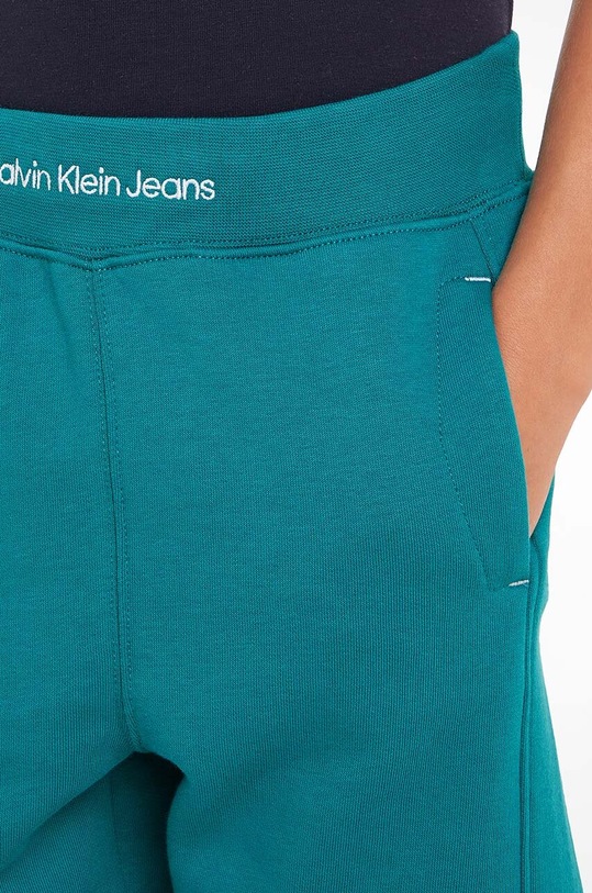 Детски къси панталони Calvin Klein Jeans IB0IB02056.PPYH тюркоазен