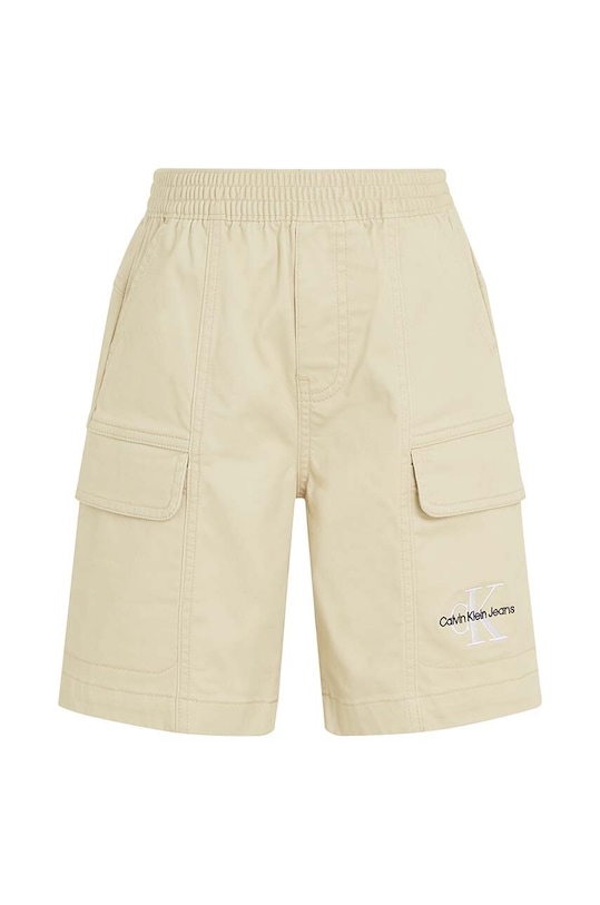 Дитячі шорти Calvin Klein Jeans IB0IB02057.PPYH жовтий SS24