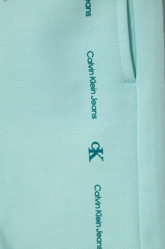 Αγορίστικα Παιδικό βαμβακερό σορτς Calvin Klein Jeans IB0IB02061.104.116.PPYH τιρκουάζ