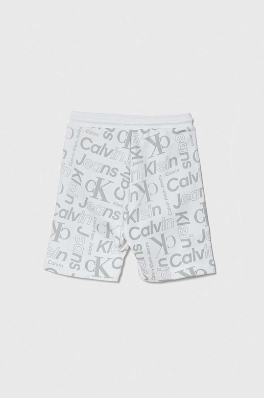 Calvin Klein Jeans szorty bawełniane dziecięce IB0IB02105.PPYH szary SS24