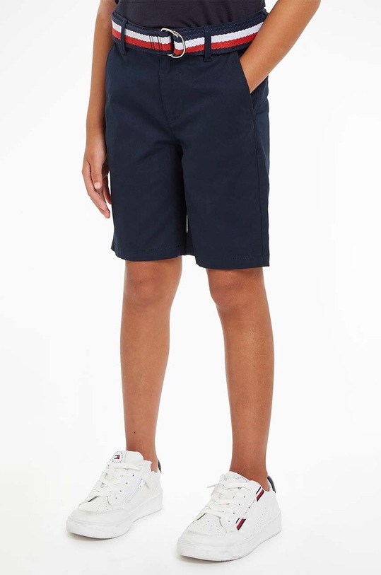 Dětské kraťasy Tommy Hilfiger látka černá KB0KB08845.104.122.PPYH