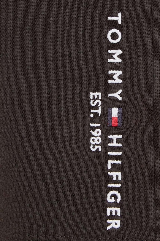 Dětské bavlněné šortky Tommy Hilfiger černá KB0KB08984.98.122.PPYH