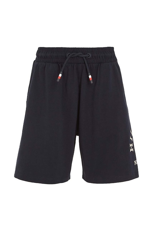 Dječje pamučne kratke hlače Tommy Hilfiger KB0KB09002.98.122.PPYH crna SS24