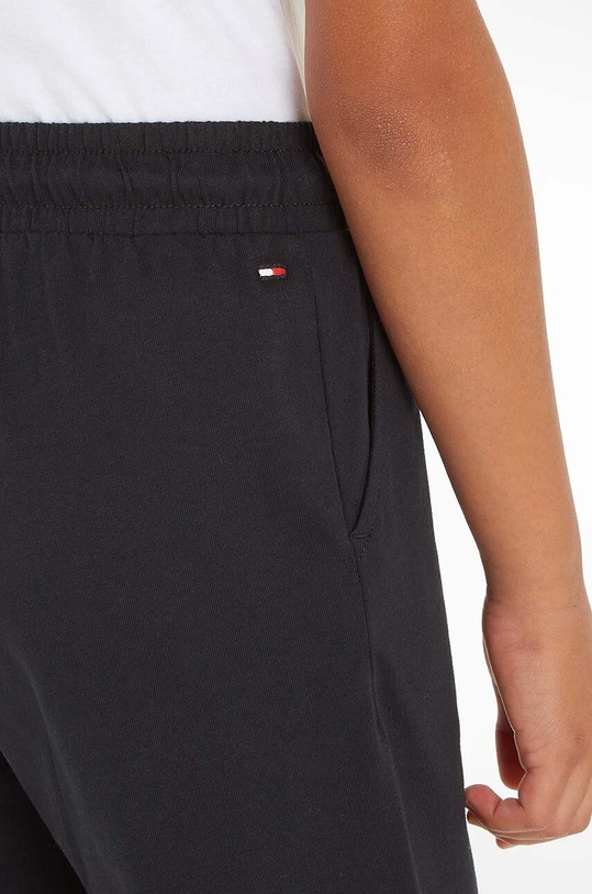 Dječje pamučne kratke hlače Tommy Hilfiger KB0KB09002.98.122.PPYH crna