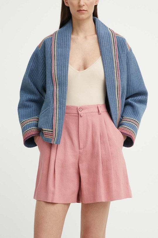 Лляні шорти Drykorn COURT льон рожевий 80715.126065