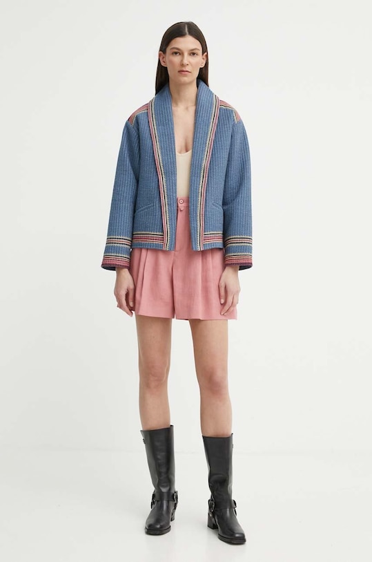 Лляні шорти Drykorn COURT 80715.126065 рожевий SS24