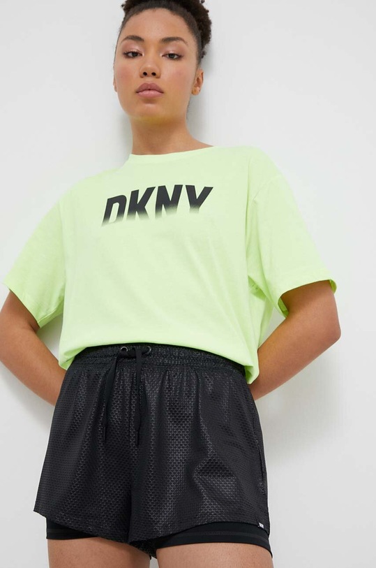 Dkny szorty wzorzyste czarny DP3S5159