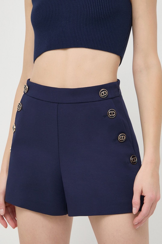 Twinset pantaloni scurti cu elastan bleumarin 241TP2272