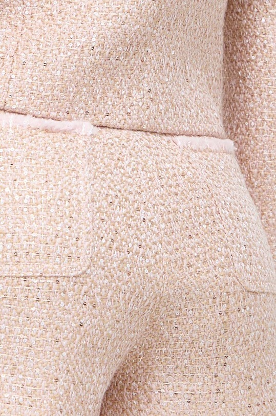 Twinset szorty z domieszką wełny różowy 241TP2424