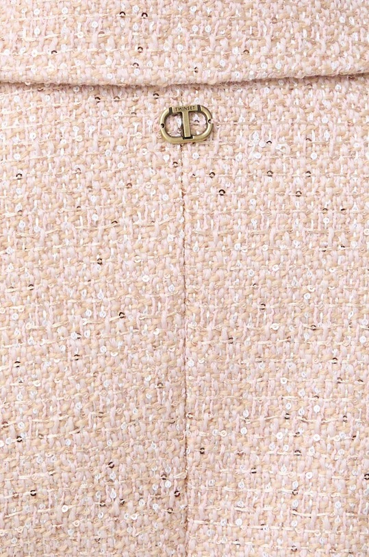 Twinset szorty z domieszką wełny 241TP2424 różowy