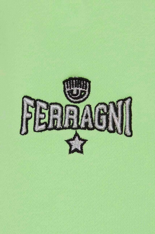 Chiara Ferragni pantaloni scurti din bumbac 76CBDC01 verde