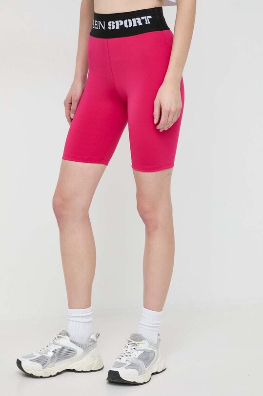 PLEIN SPORT pantaloni scurti tricotaj roz SADC.WJT1832.STE003N